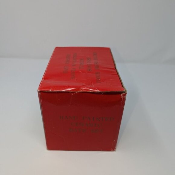 NEW VTG World Bazaars Hand Painted Santa With Lantern 3 piece Ceramic Bath Set - Picture 11 of 14